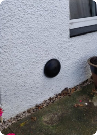 DR21 air vent installed on building by SMS Wales